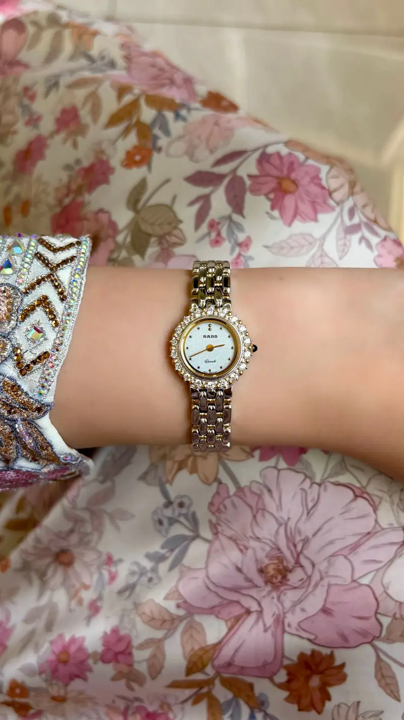 Rado Zircon Bezel Two-Tone Bracelet Watch — image 7