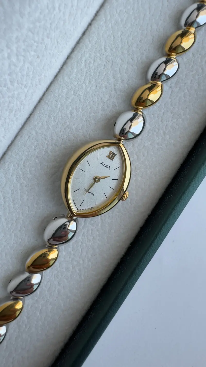 Elegant Seiko Alba Two-Tone Watch — image 6