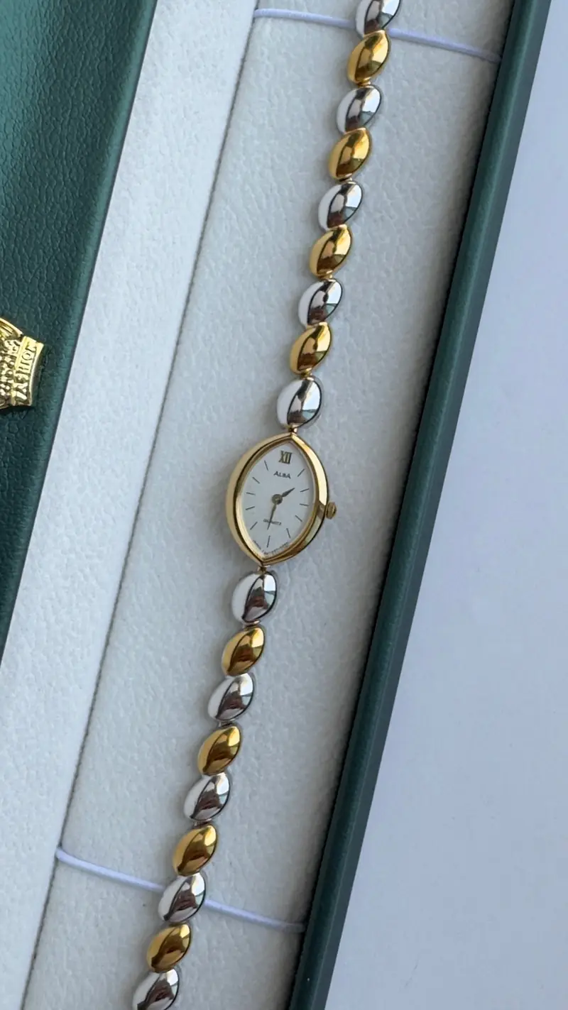Elegant Seiko Alba Two-Tone Watch — image 4