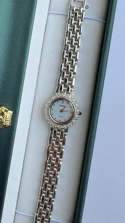Rado Zircon Bezel Two-Tone Bracelet Watch 4