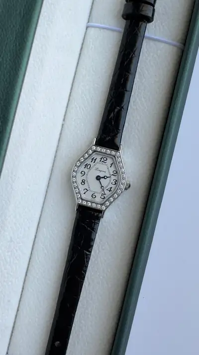 Longines Diamond-Set Hexagonal Case Watch 4