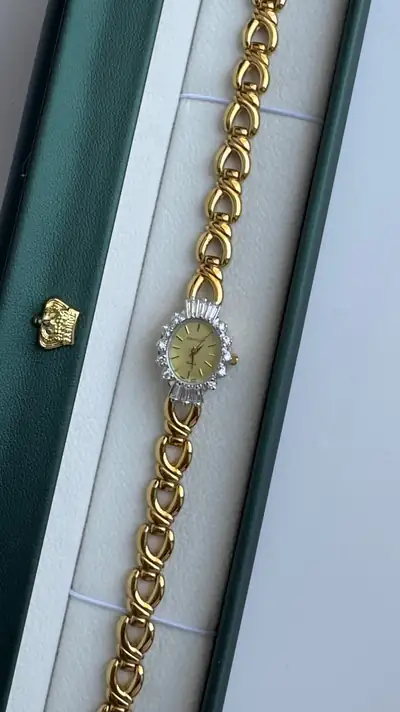 Elegant Jules Jurgensen Crystal Watch 5