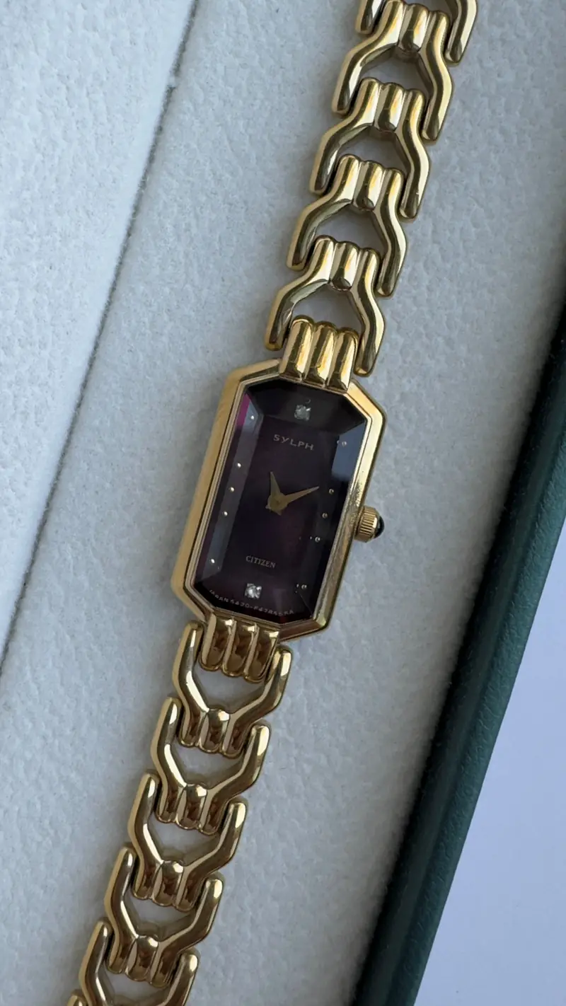 Citizen Sylph Rectangular Gold-Tone Watch — image 2