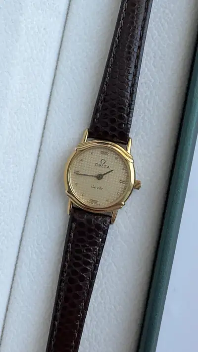 Classic Omega De Ville Textured Dial Watch_1 4