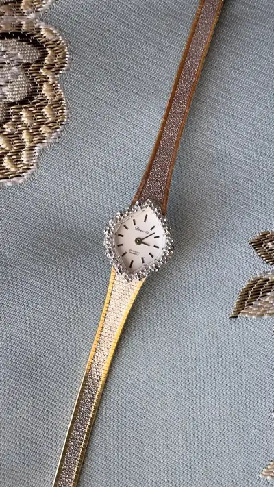 Deauville Diamond-Set Marquise Two-Tone Bracelet Watch 1