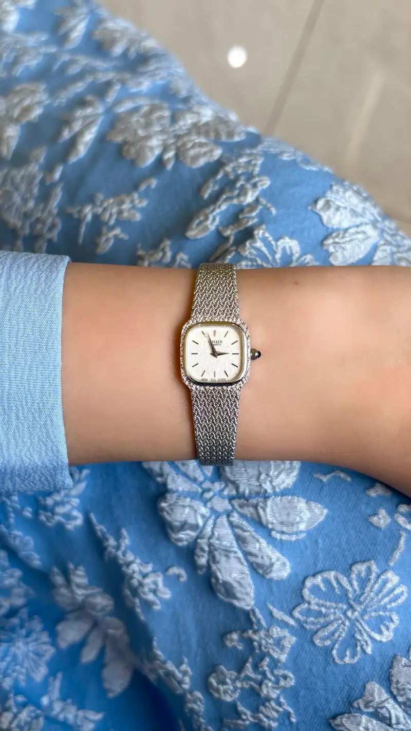 Citizen Square Silver-Tone Mesh Watch — image 9