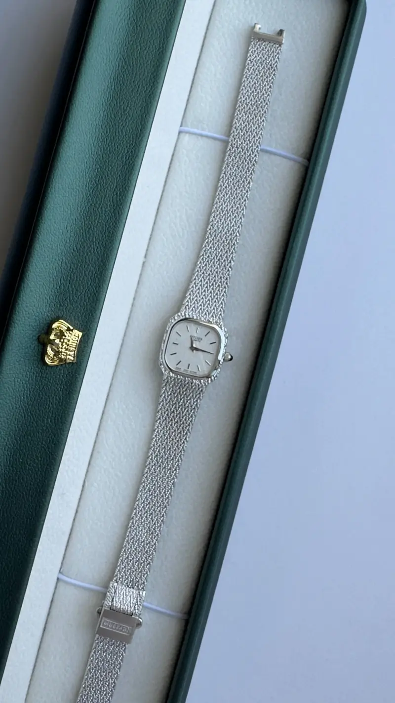 Citizen Square Silver-Tone Mesh Watch — image 6