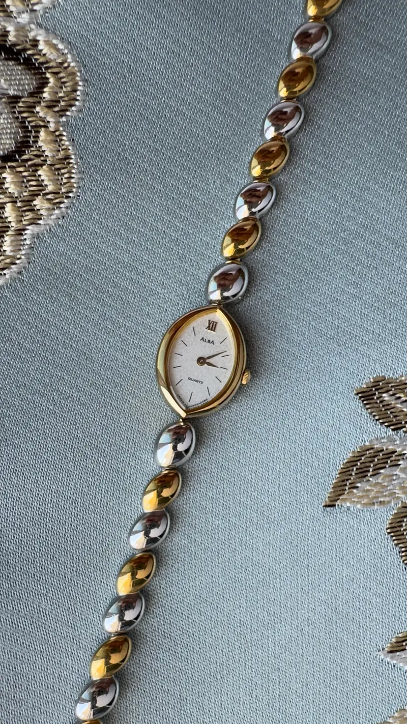 Elegant Seiko Alba Two-Tone Watch