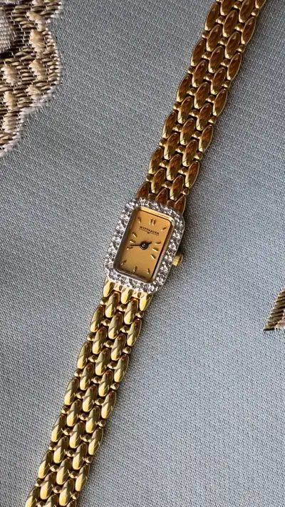 Wittnauer Diamond Bezel Sculpted Bracelet Watch 1