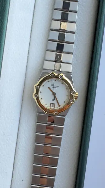 Chopard Two-Tone Stainless Steel & 18K Yellow Gold Bezel Watch 4