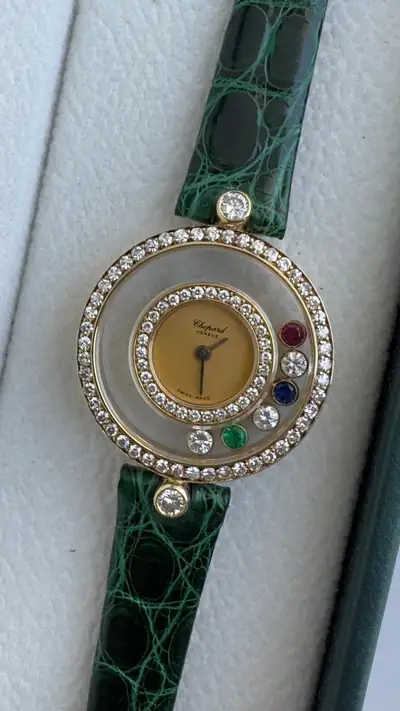 Chopard Happy Diamonds 18K Yellow Gold Vintage Watch 9
