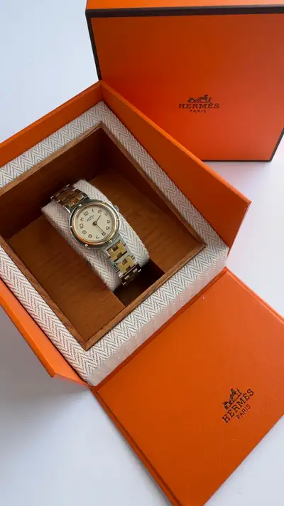 Hermès Two-Tone H-Link Vintage Watch 1