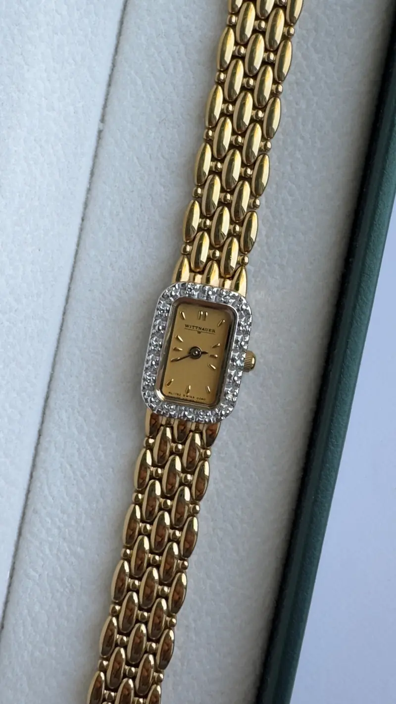 Wittnauer Diamond Bezel Sculpted Bracelet Watch — image 4