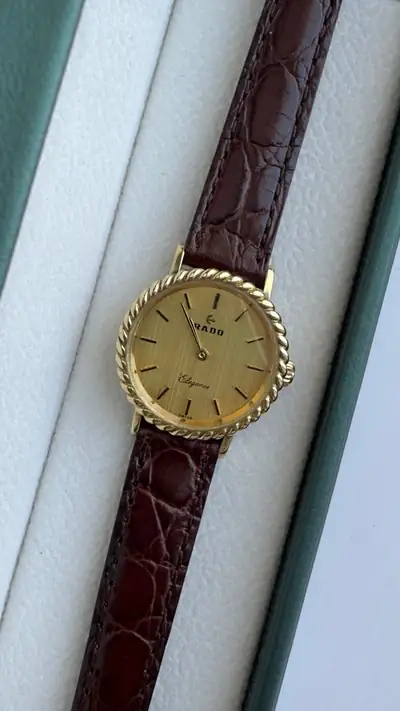 Vintage Rado Elegance Gold-Tone Watch 4