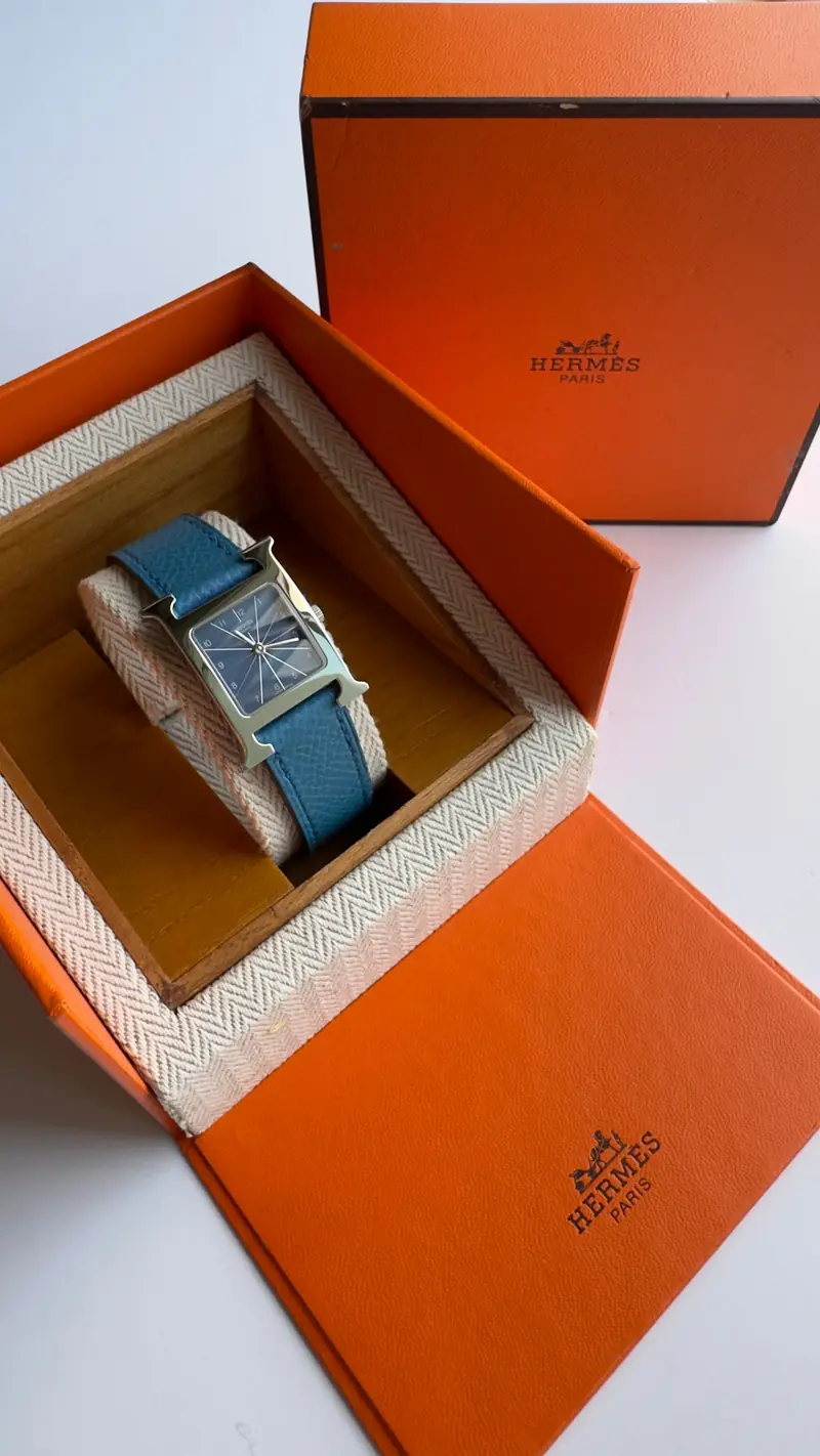 Distinctive Hermes H Watch Small Model