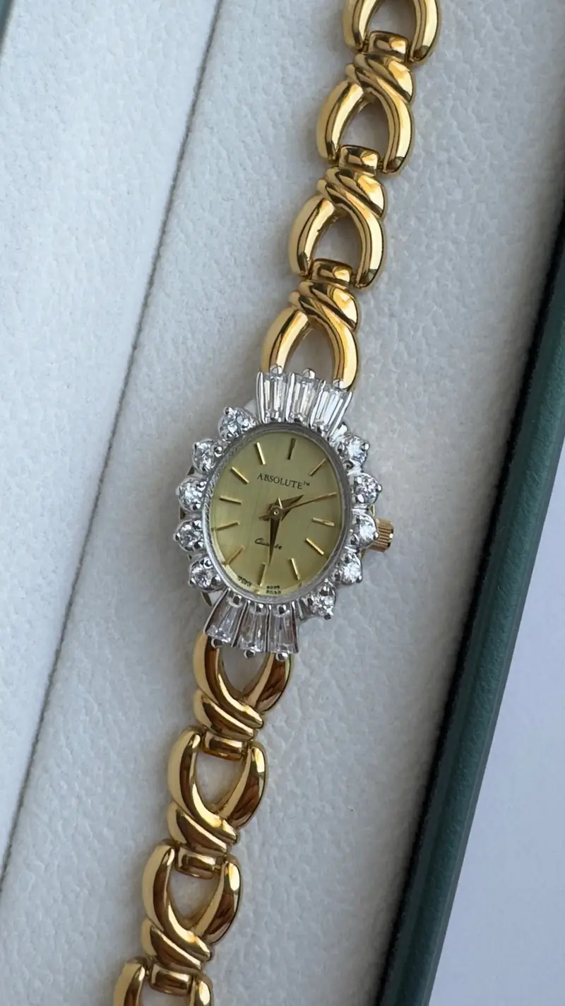 Elegant Jules Jurgensen Crystal Watch — image 3