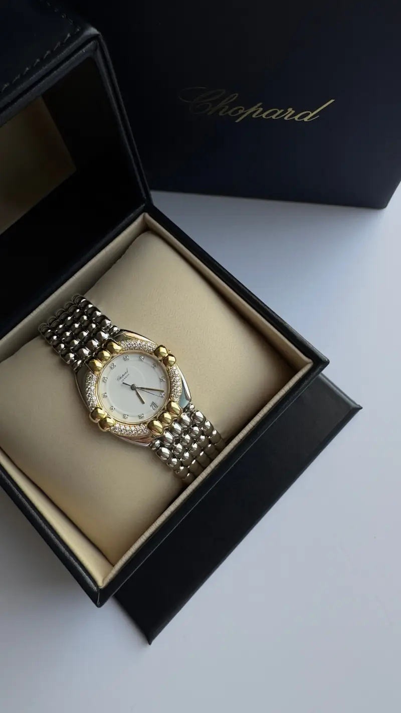 Chopard Large Two-Tone Diamond Watch