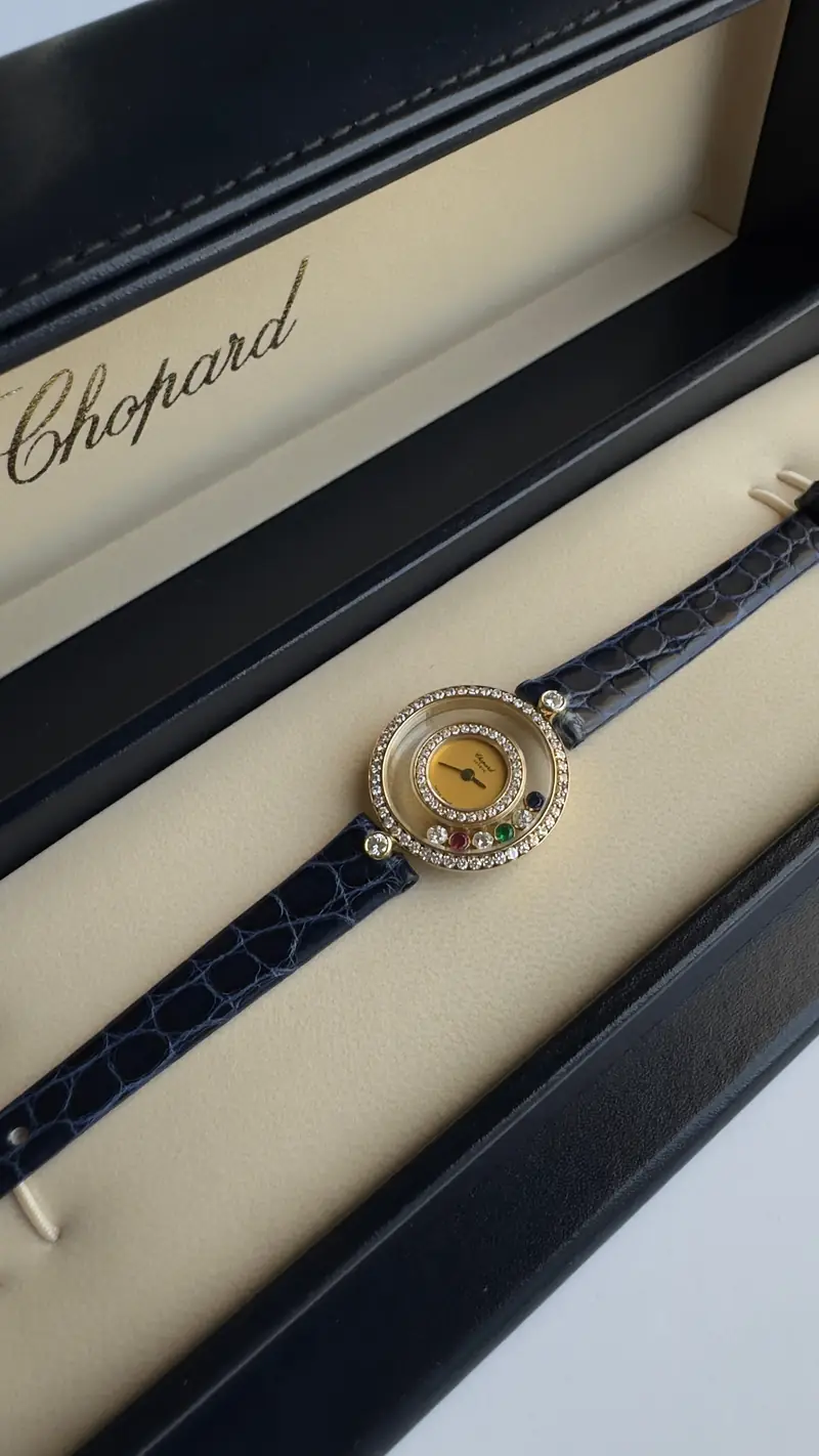 Chopard Happy Diamonds 18K Yellow Gold Vintage Watch