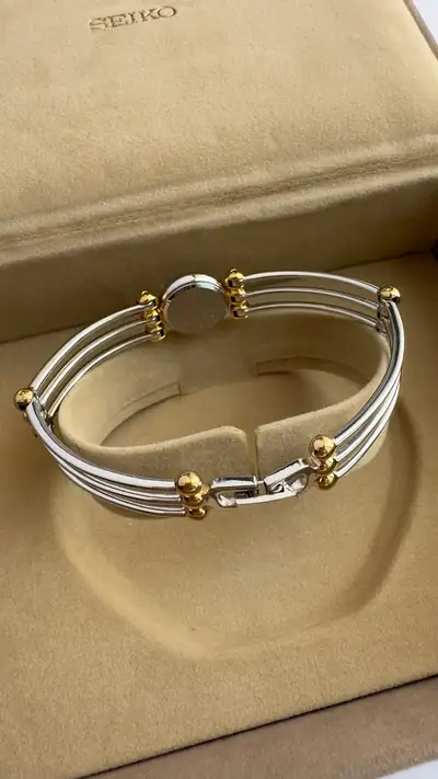 Seiko Gemstone Accent Bangle Watch 5