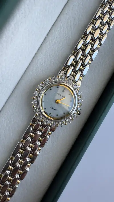 Rado Zircon Bezel Two-Tone Bracelet Watch 6