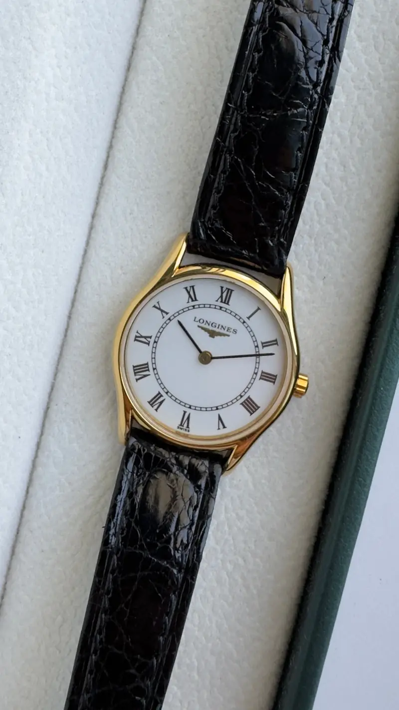 Longines Roman Numeral Gold-Tone Watch — image 3