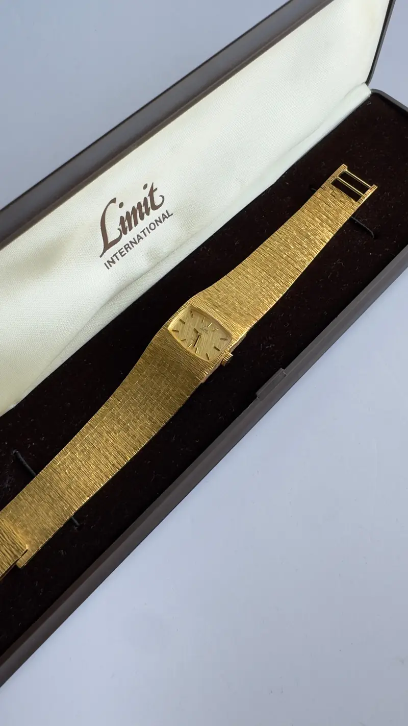 Limit Gold-Tone Textured Bracelet Watch