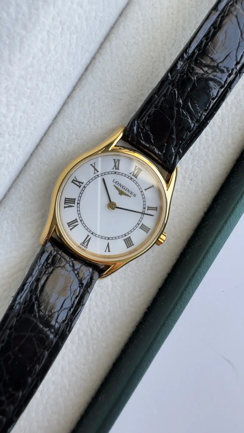 Longines Roman Numeral Gold-Tone Watch — image 8