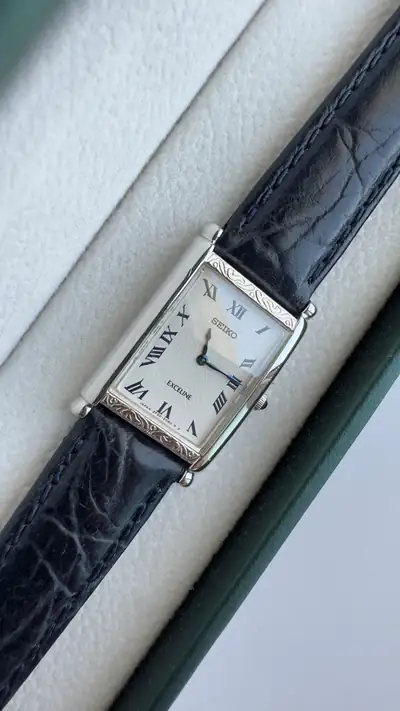 Seiko Exceline Rectangular Vintage Watch 7