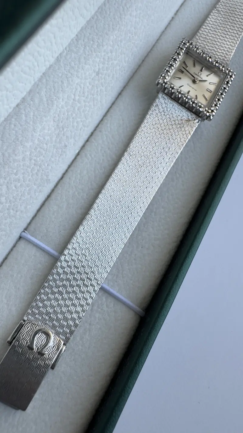 Omega Genève Square Textured Bracelet Watch — image 7