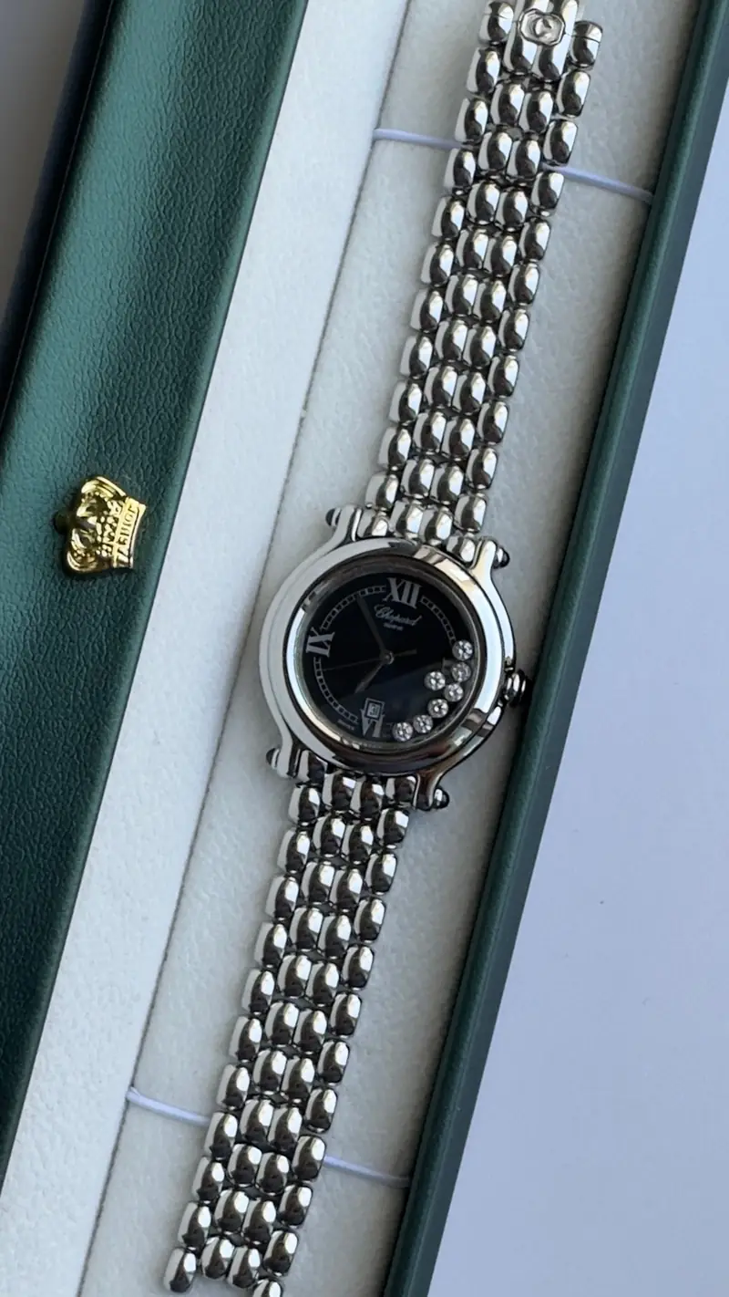Chopard Happy Sport Medium Black Dial Bracelet Watch — image 5