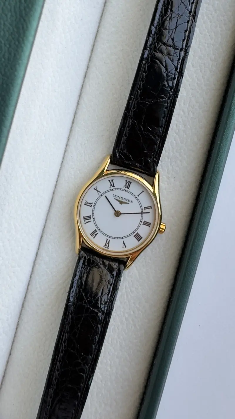 Longines Roman Numeral Gold-Tone Watch — image 4