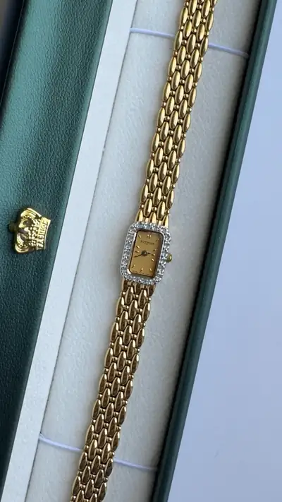 Wittnauer Diamond Bezel Sculpted Bracelet Watch 5