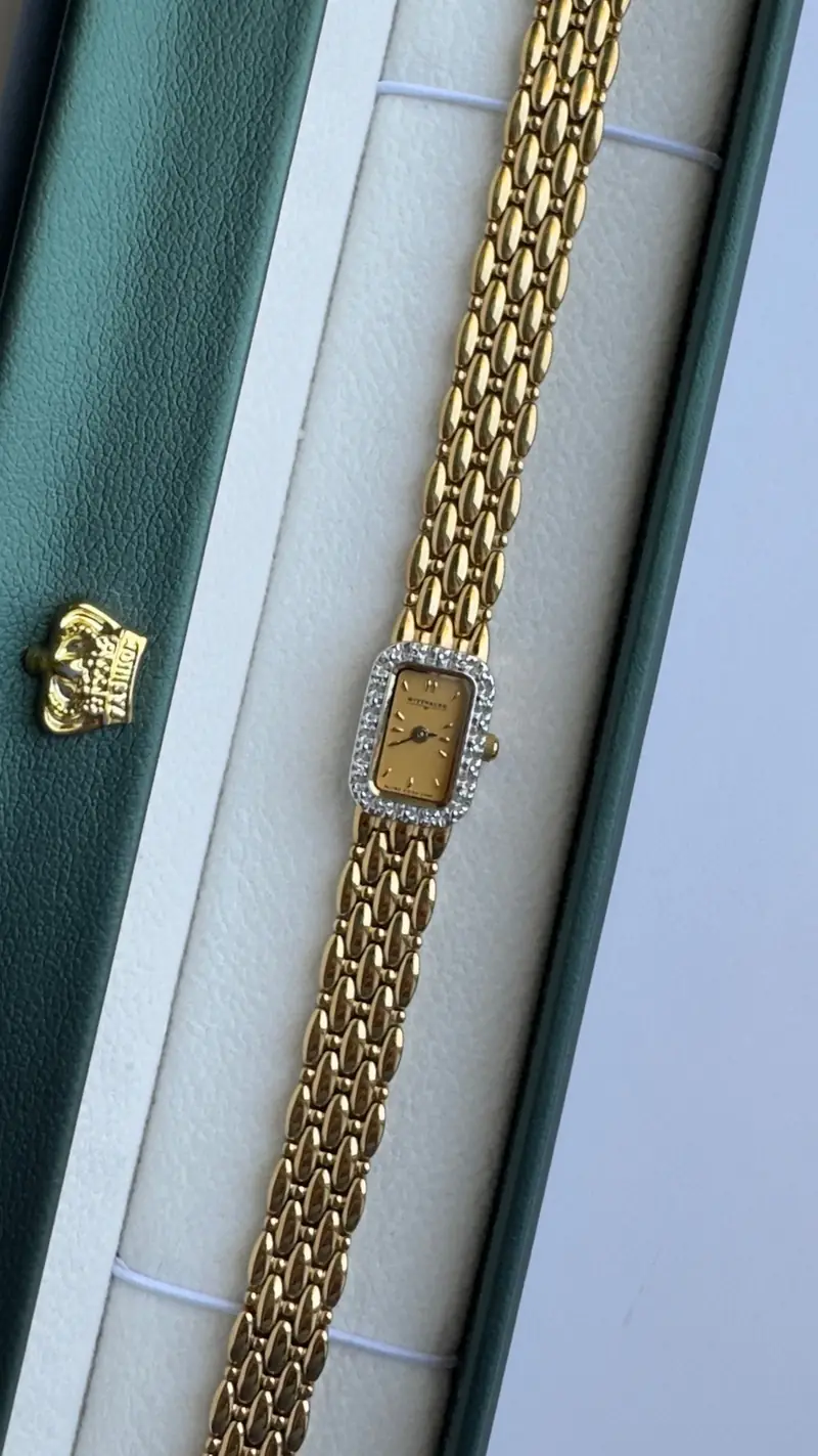 Wittnauer Diamond Bezel Sculpted Bracelet Watch — image 5