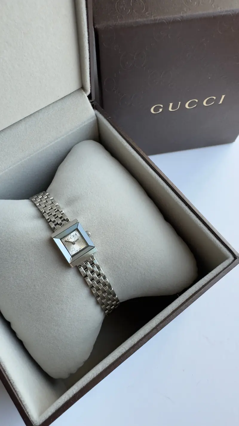 Gucci Mini GG Monogram Square Bracelet Watch