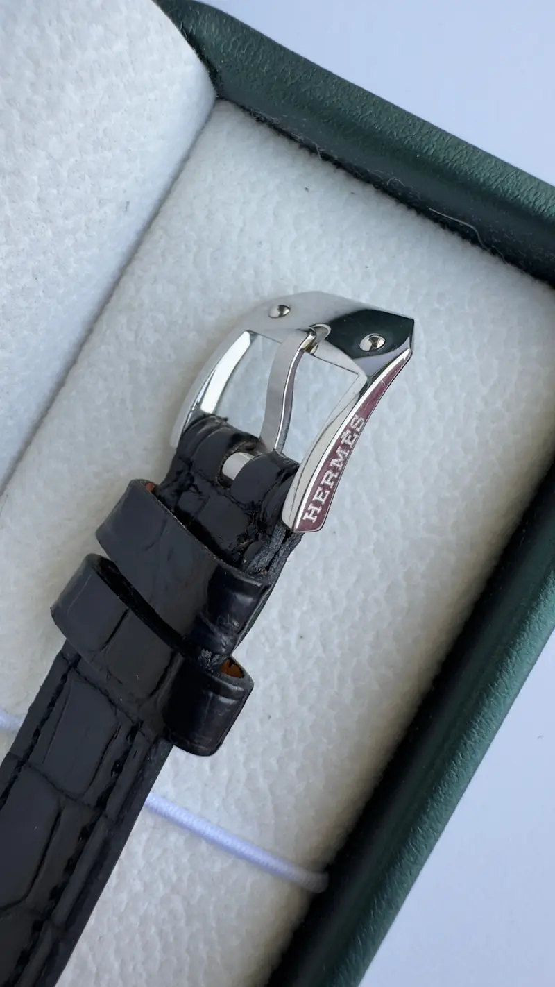 Hermès Kelly Diamond-Set Rectangular Watch — image 9