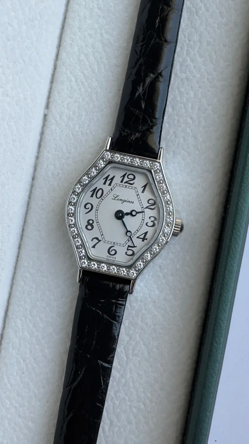 Longines Diamond-Set Hexagonal Case Watch — image 2