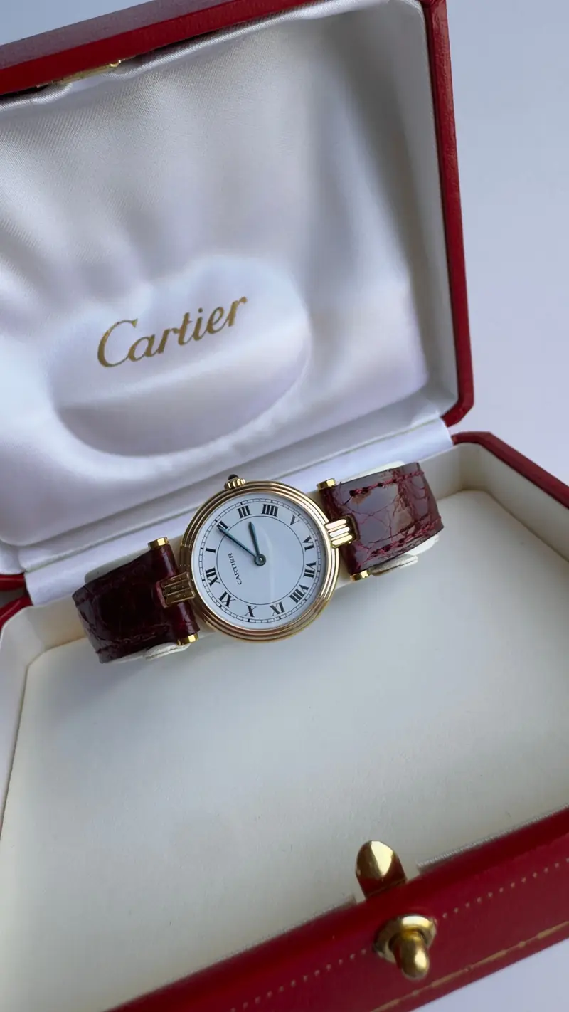 Cartier Three-Tone 18K Gold Vintage Watch