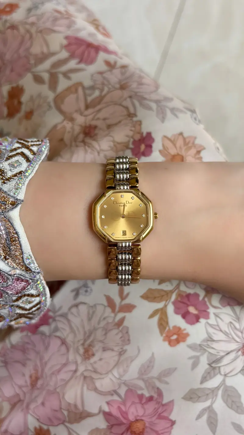 Christian Dior Two-Tone Diamond Vintage Watch — image 9