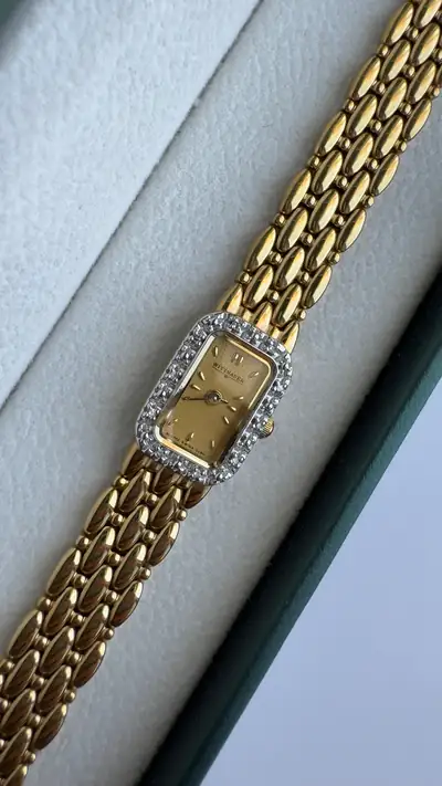 Wittnauer Diamond Bezel Sculpted Bracelet Watch 8