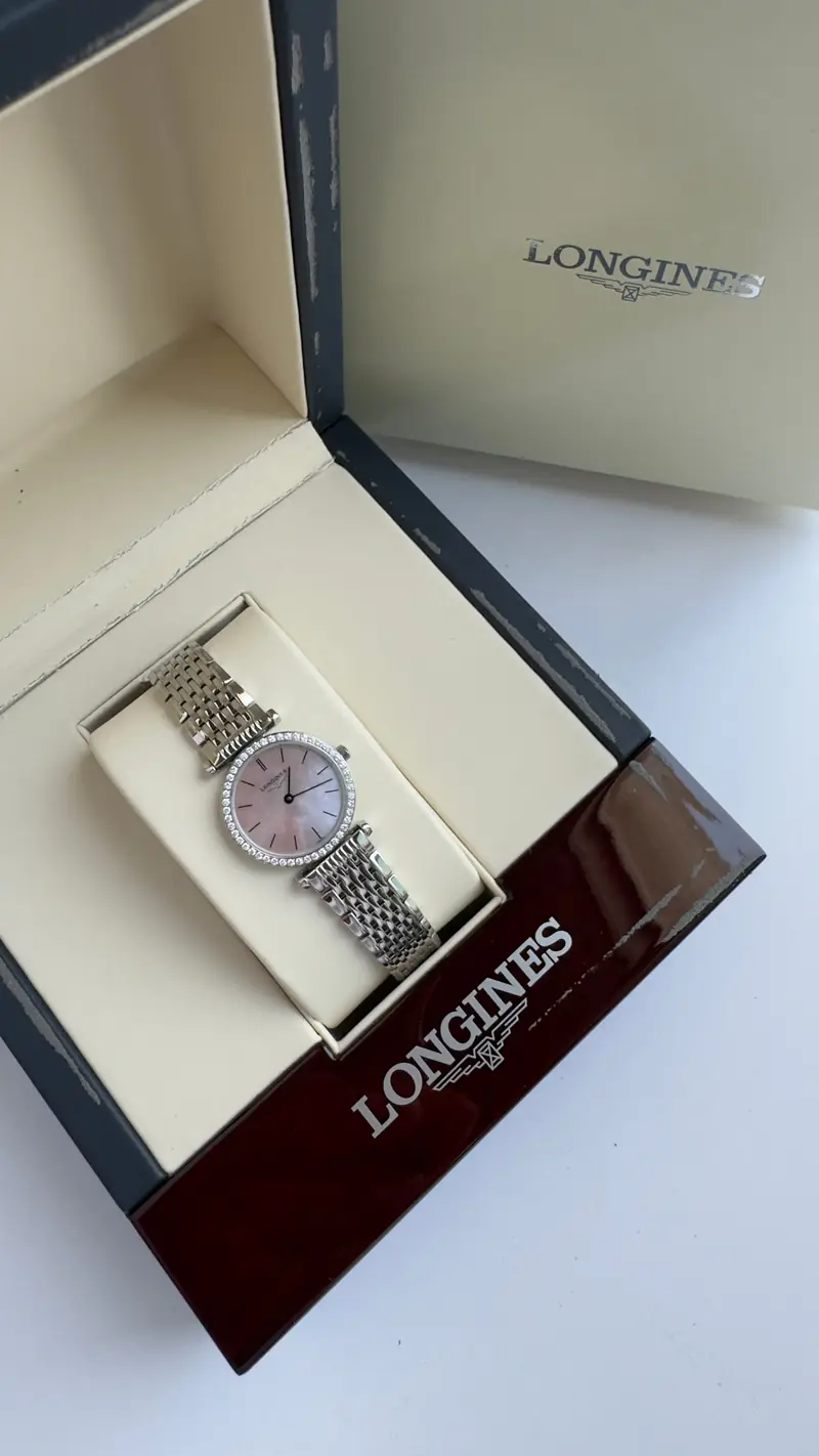 Longines Diamond Pink Mother-of-Pearl Watch