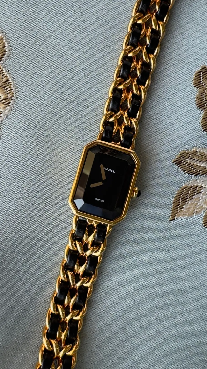 Sophisticated Chanel Black Dial Watch