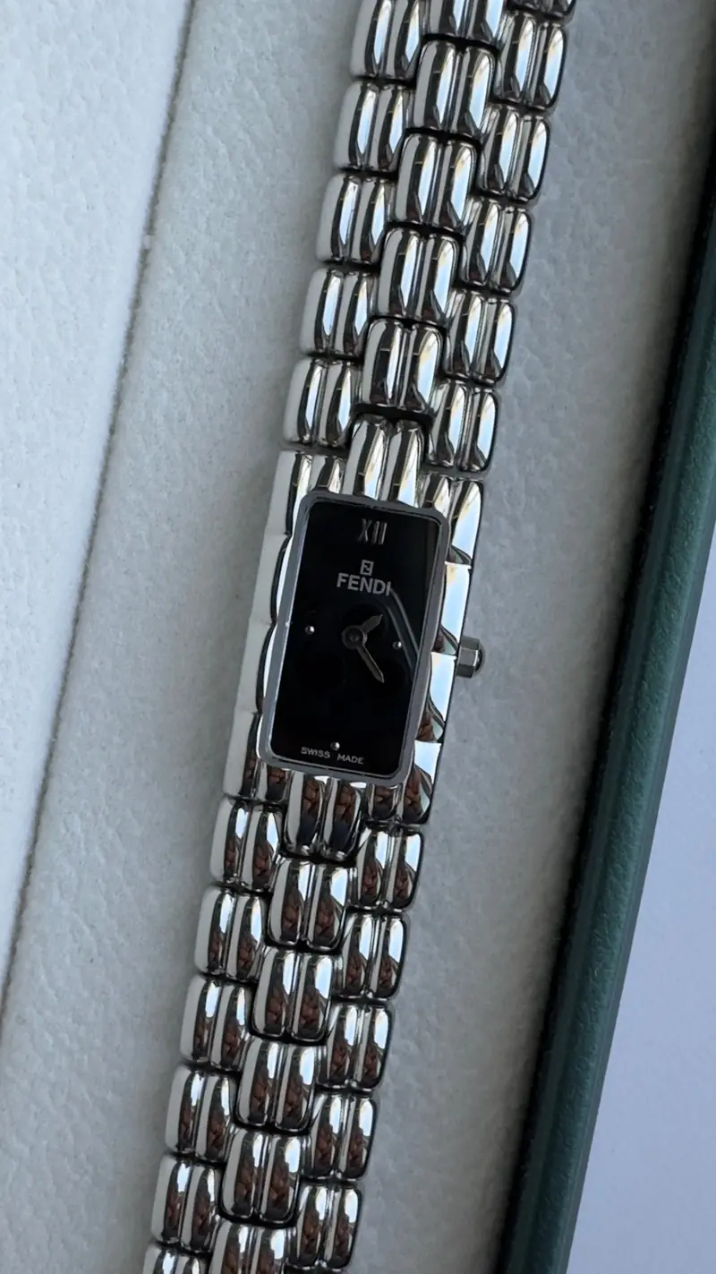 Fendi Sculpted Bracelet Watch with Dark Dial — image 4