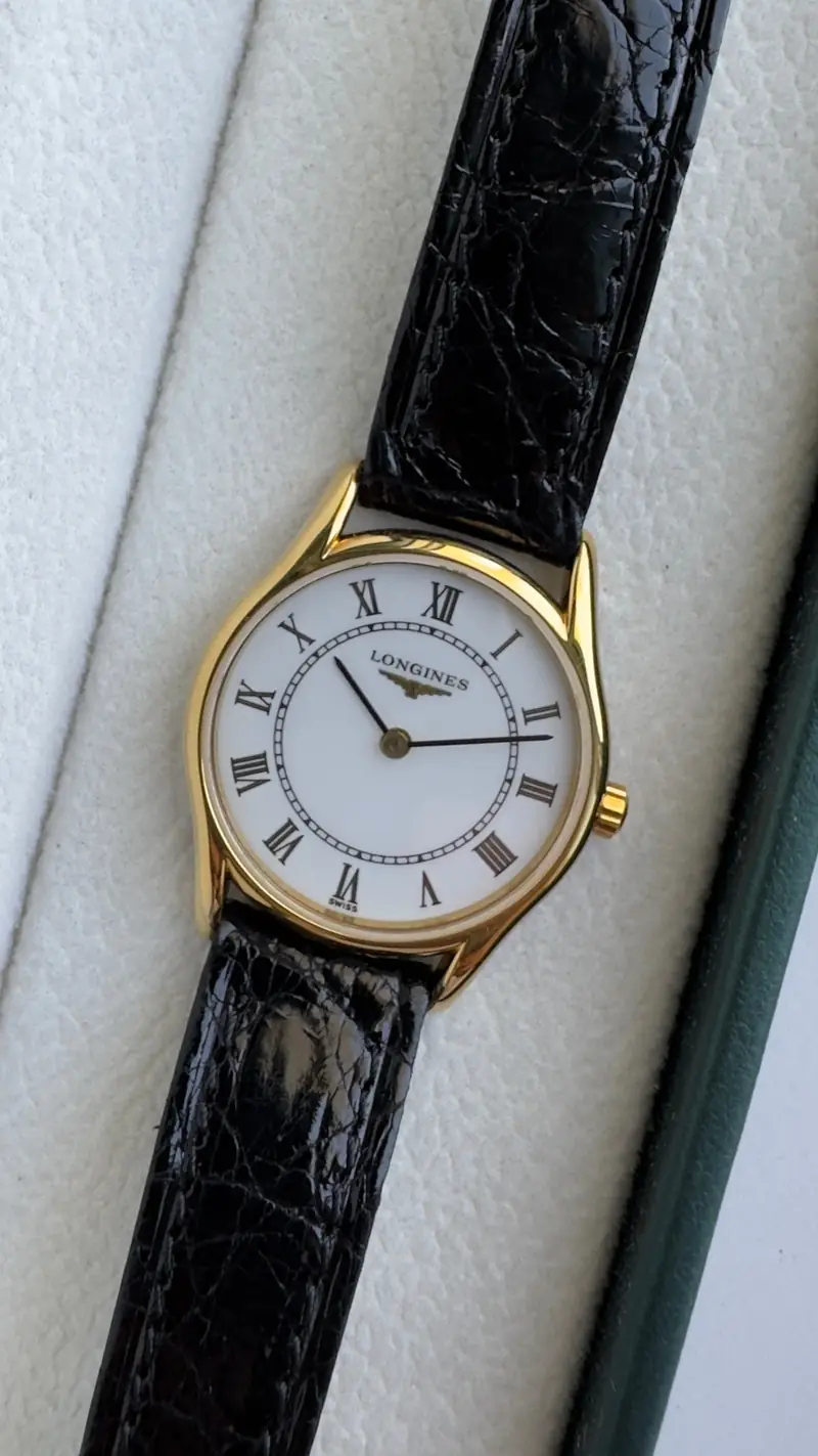 Longines Roman Numeral Gold-Tone Watch — image 2