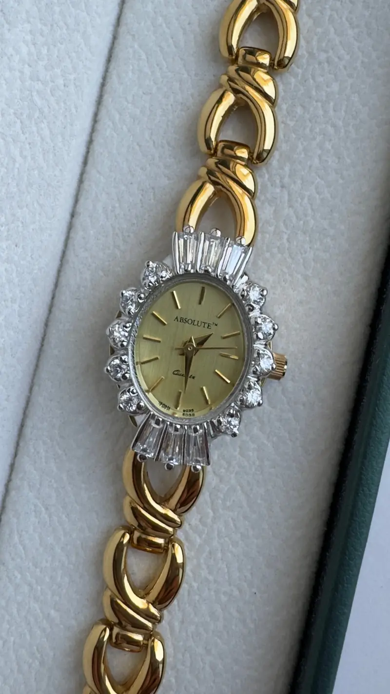 Elegant Jules Jurgensen Crystal Watch — image 2