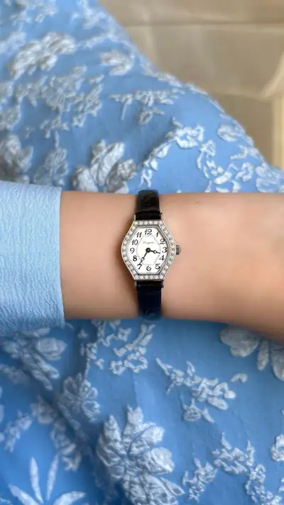 Longines Diamond-Set Hexagonal Case Watch 9