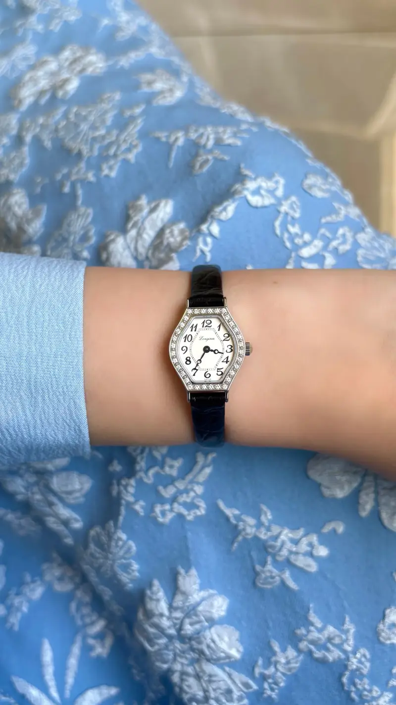 Longines Diamond-Set Hexagonal Case Watch — image 9