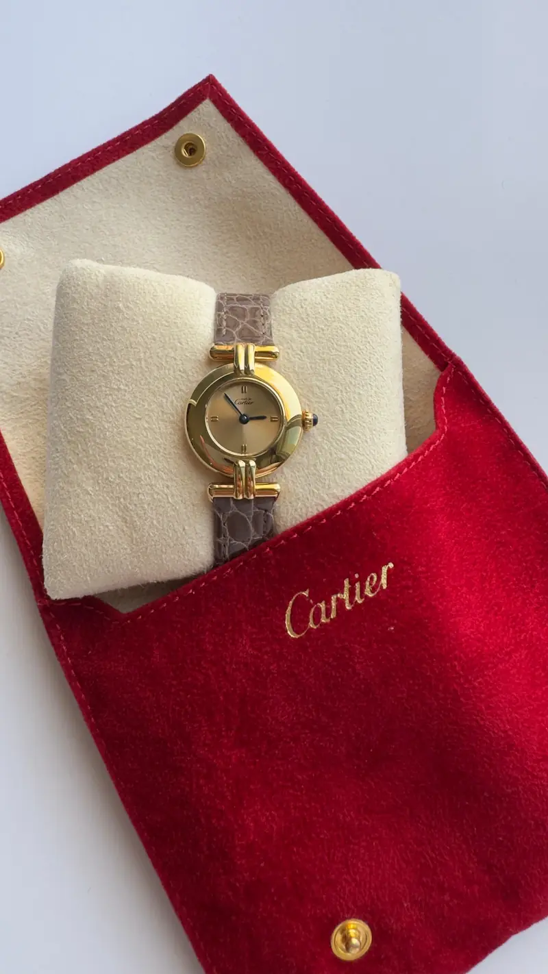 Cartier Must de Cartier Taupe Strap Watch